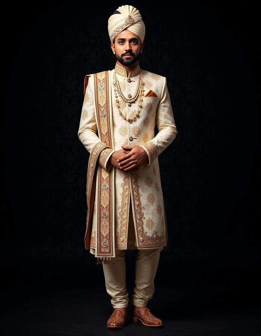 Ivory Royal Sherwani